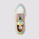 FLOWER MOUNTAIN Yamano 3 Womens Suede Sneakers in Light Pink/Off White