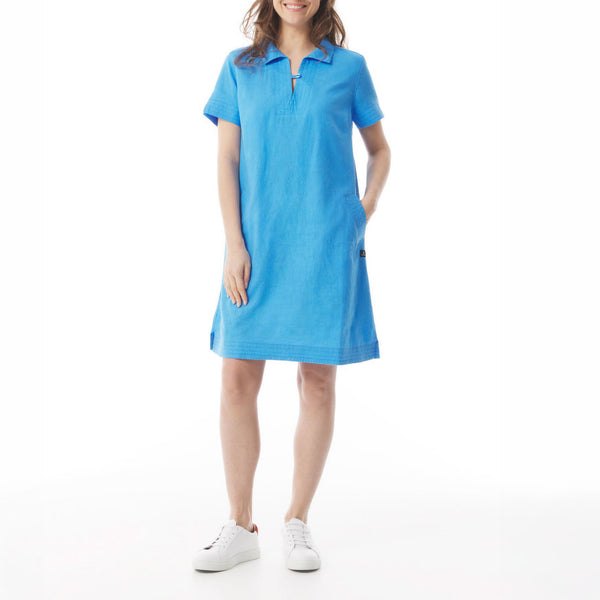 MOUSQUETON Fanette Plain Dress in Sky Blue