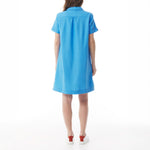MOUSQUETON Fanette Plain Dress in Sky Blue