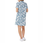 MOUSQUETON Fanette Fish Print Dress in Abyss Blue
