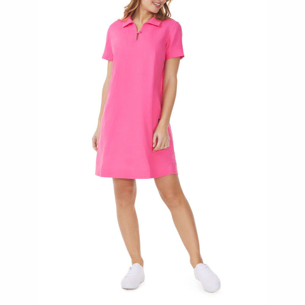 MOUSQUETON Fanette Plain Dress in Fuchsia Pink