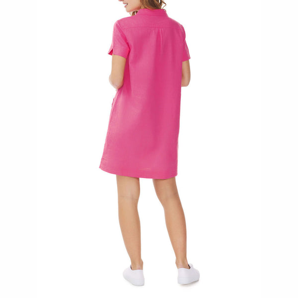 MOUSQUETON Fanette Plain Dress in Fuchsia Pink