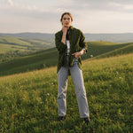SACRECOEUR Rupine Oversized Shirt in Algae