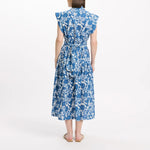 MISS JUNE Tilda Sleeveless Mid Length Dress in Blue