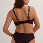 AUBADE Eloge du Desir Half Cup Bra in Deep Berry