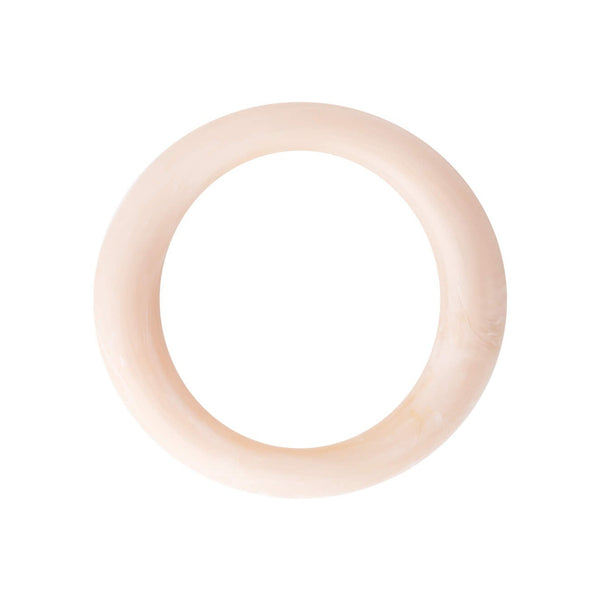 VANESSA BARONI Big Loop Bangle in Latte Marble