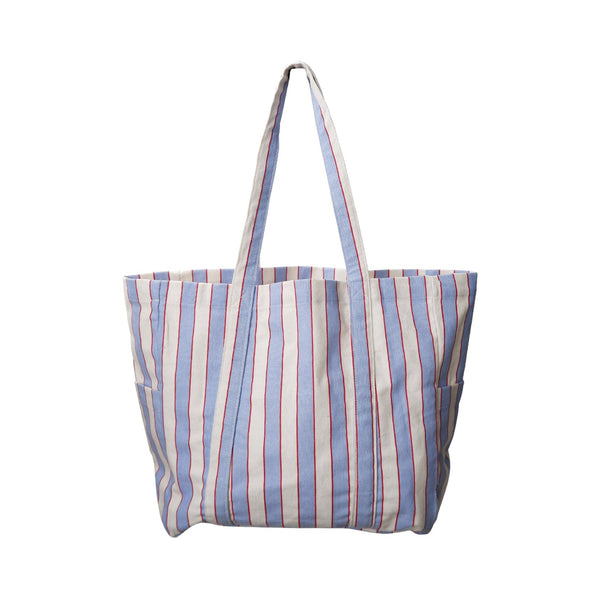 BLACK COLOUR BCNella Canvas Bag in Blue Stripe