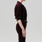 CITIZENS OF HUMANITY Kayla Corduroy Shirt in Eggplant