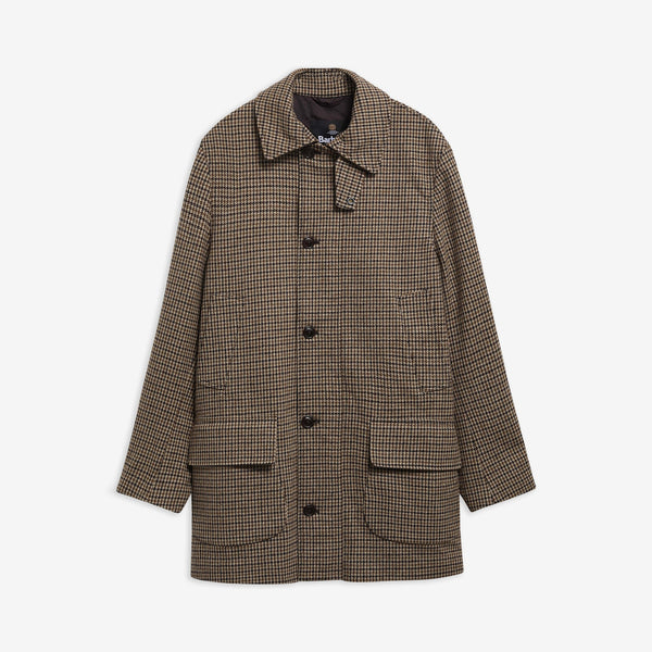 BARBOUR Modified Wool Border Jacket in Dark Sand