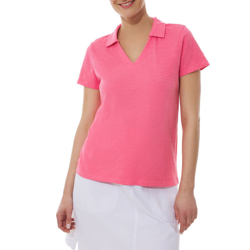 MOUSQUETON Flammen Light Polo Shirt in Pink