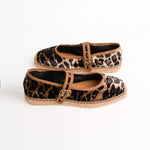 PENELOPE CHILVERS Flora Leopard Velvet Espadrille in Brown