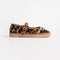 PENELOPE CHILVERS Flora Leopard Velvet Espadrille in Brown