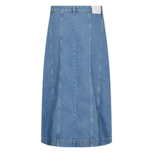 Frilla 4 Denim Skirt in Blue Denim
