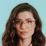 GOODLOOKERS Deirdre Reading Glasses in Transparent Pink