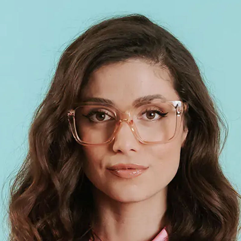 GOODLOOKERS Deirdre Reading Glasses in Transparent Pink