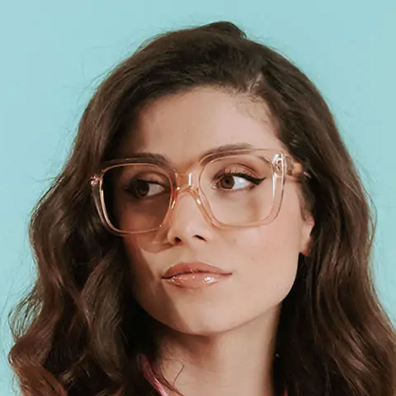 GOODLOOKERS Deirdre Reading Glasses in Transparent Pink