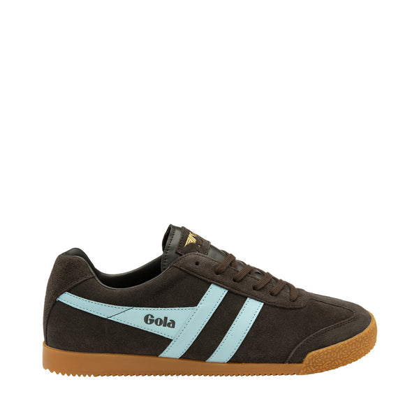 GOLA Harrier Trainer in Dark Brown/ Pale Blue