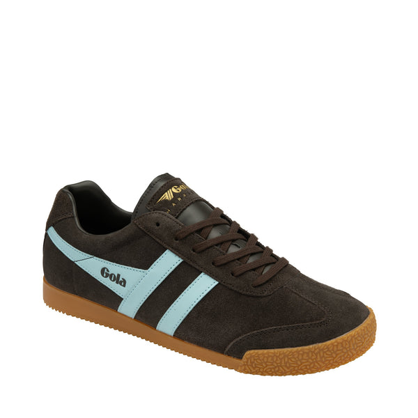 GOLA Harrier Trainer in Dark Brown/ Pale Blue