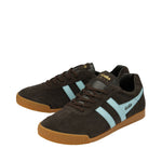 GOLA Harrier Trainer in Dark Brown/ Pale Blue