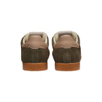 GOLA Elan Glitz Suede Trainers in Khaki/Rose Gold/Cameo