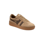 GOLA Grandslam Suede Trainers in Light Caramel/Dark Brown/Gum