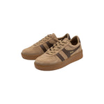 GOLA Grandslam Suede Trainers in Light Caramel/Dark Brown/Gum
