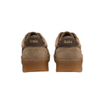 GOLA Grandslam Suede Trainers in Light Caramel/Dark Brown/Gum