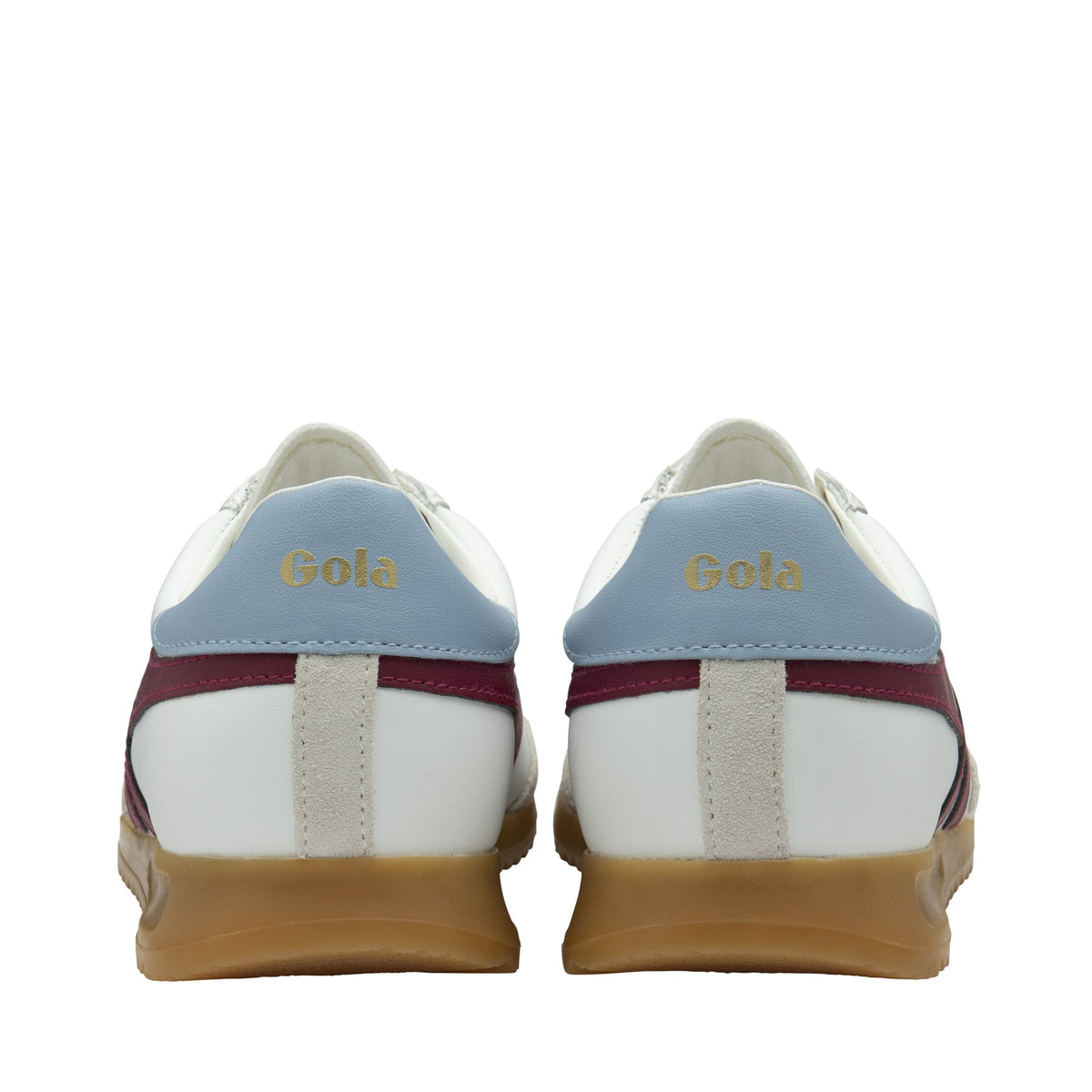GOLA Torpedo Leather Trainer in White/Cerise/Air