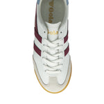 GOLA Torpedo Leather Trainer in White/Cerise/Air