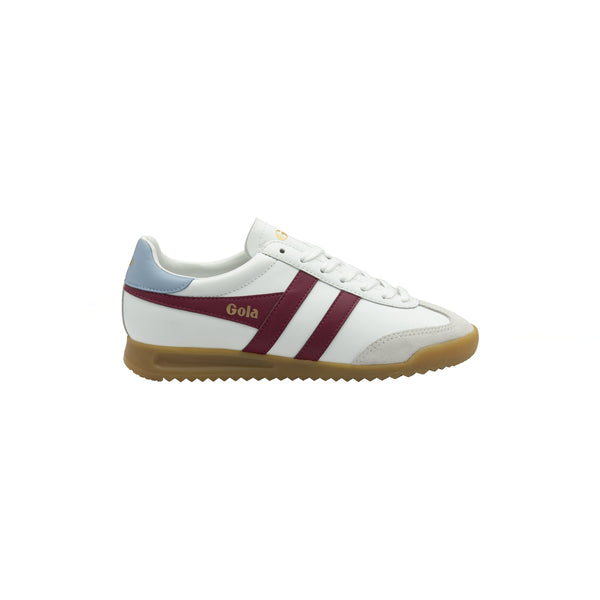 GOLA Torpedo Leather Trainer in White/Cerise/Air
