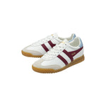GOLA Torpedo Leather Trainer in White/Cerise/Air