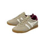 GOLA Torpedo Womens Sneakers in Bone/Off White/Cerise