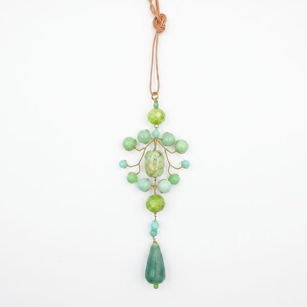 PHILIPPA KUNISCH Gypsy Necklace in Green