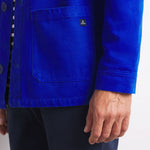 MOUSQUETON Hizilig Cotton Work Jacket in Cobalt