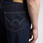 EDWIN Regular Straight Kaihara Indigo Lightweight Red Selvage Jeans in Blue Rinsed