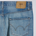 EDWIN Regular Straight Kaihara Indigo Lightweight Red Selvage Jeans in Blue Light Used