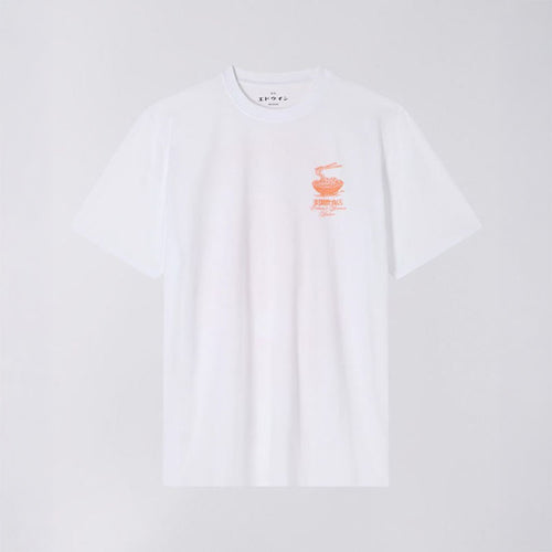 EDWIN Ramen Palace T-Shirt Single Jersey in White