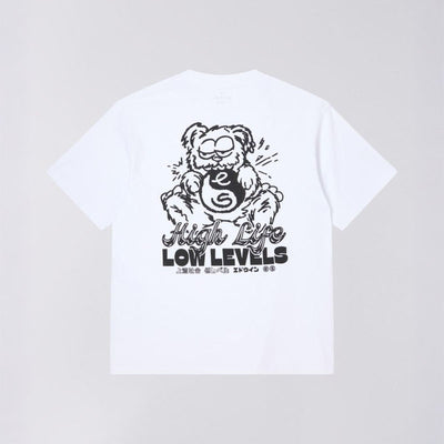 EDWIN High Bear T-Shirt Single Jersey in White
