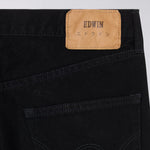 EDWIN Regular Straight Jeans in Black Unwashed