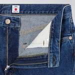 EDWIN Regular Straight Jeans in Mid Blue Used