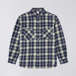 EDWIN Work Shirt in Navy/Green