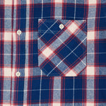 EDWIN Work Shirt in Navy/Red