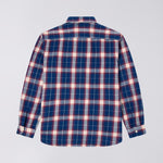 EDWIN Work Shirt in Navy/Red