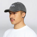 EDWIN Soft Washed 6 Panel Cap  in Black Stone Washed