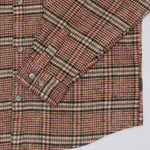 EDWIN Julius Check Long Sleeve Shirt in Burgundy/Blue