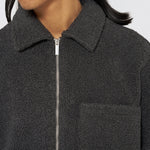 EDWIN Snug II Long Sleeve Overshirt in Dark Grey