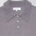 EDWIN Dex Polo Button Sweater in Excalibur