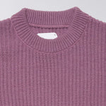 EDWIN Nix Round Neck Wool Sweater  in Grape Nectar