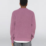 EDWIN Nix Round Neck Wool Sweater  in Grape Nectar