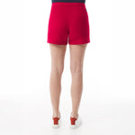 MOUSQUETON Isy Cotton Sailor Shorts in Carmine Red